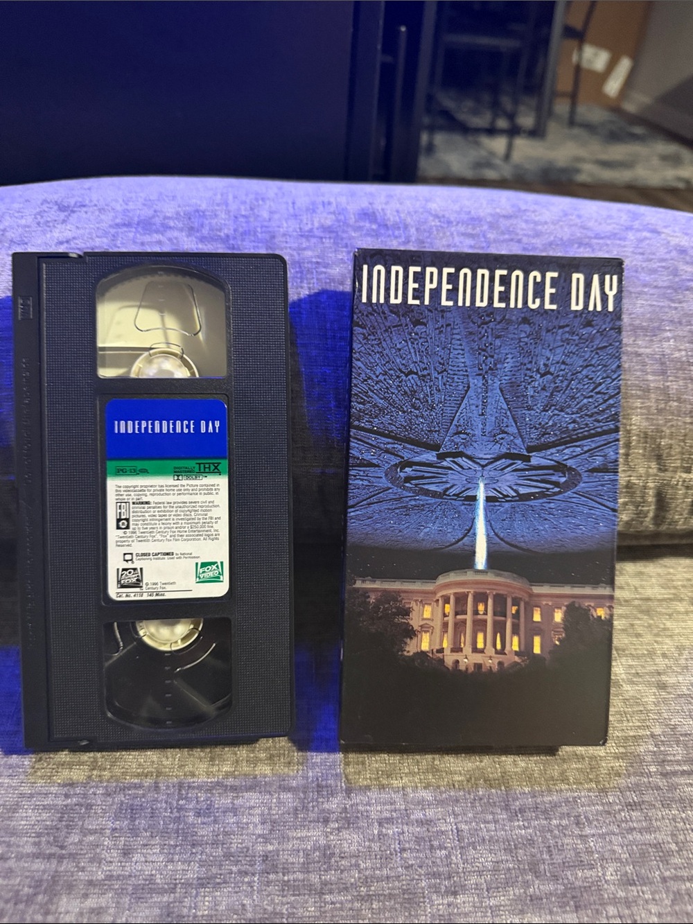 Independence Day VHS 1996 Will Smith THX 20th Century Fox Vintage Sci-Fi